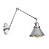 JING Lampe Murale Vintage Ajustable Simplicité E27 avec Bras Oscillant Applique Murale (110-240V, sans Ampoule Incluse)