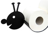DanDiBo Porte-rouleau de papier toilette en métal Noir