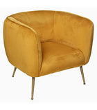 ATMOSPHERA CREATEUR D'INTERIEUR ATM-179149B Fauteuil Velours Leria Ocre Atmosphera, cm