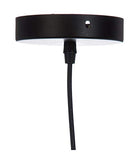 Suspension noire diamètre 38 cm hauteur 28 cm Rotin