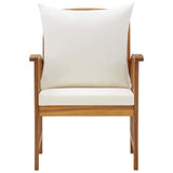 Tidyard Chaises de Jardin avec Coussins Fauteuil d'extérieur pour Patio ou Terrasse Bois d'acacia Massif 2 pcs