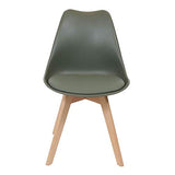AltoBuy MEDALINE - Lot de 2 Chaises Scandinaves Kaki
