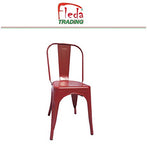 Fleda TRADING Chaises en métal de Style Industriel-Chic Package DE 4 Pieces Tolix Design Couleurs Mixtes