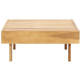 Goliraya Table Basse Bois d'Acacia Solide et Durable Style Vintage 100x60x25 cm