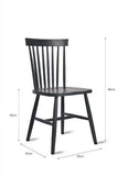 Garden Trading Spindle Dos Chaise en Carbone - Hêtre