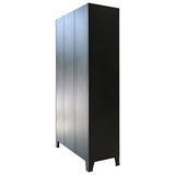 vidaXL Armoire à Casiers Métal Style Industriel Vestiaire Rangement Chambre