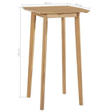 Festnight Ensemble de Bar d'Extérieur et Intérieur Ensemble Table et Chaises Résine Tressée Bois d'Acacia Marron et Gris Clair 3 pcs