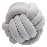 YJYQ Coussin à boules en peluche doux et confortable - Motif nœud - Pour la maison, le canapé, le dos - En velours - Pour bébé