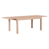 Keo Nano Table avec 2 Allonges Inclus, Bois, Naturel, 160 x 90 x 77 cm