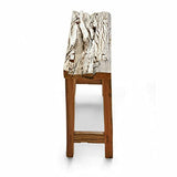 Loberon® Table d'appoint Salinquas - Bois de sal revalorisé - H/L/P env. 65/50/20 cm - Marron Vieilli