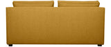 Miliboo Chauffeuse Double Design en Tissu Jaune Cumin PLURIEL