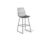 Beliani - Chaise de Bar - Preston - Acier, Noir