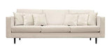 Fait à la main en Europe contemporain contemporain canapé 4 places en velours (Beige/Ecru)