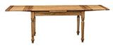 Biscottini Table à Manger Extensible 140x80x80 cm Made in Italy - Table Salle à Manger Extensible en Bois Massif - Table Bois Salle a Manger