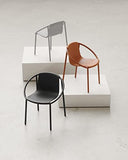 Umbra Ringo Chaise de Salle à Manger Moderne pour intérieur ou extérieur, Sierra, Métal, Terre Cuite, Marron, Taille Unique