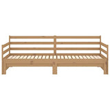 Festnight canape Convertibles,canapé-lit 2 Places,bz Convertible 2 Places,lit Banquette,lit Coulissant 2 Personnes,Lit Double en Bois pour Adultes Enfants- 2X(90x200) -Marron Miel-Type 1