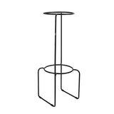 UMBRA Nesta freestand. Porte Plante Nesta. En céramique et métal. Coloris noir et blanc moucheté gris. Dimension 21.8x21.8x70cm