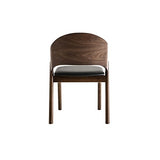 Miliboo Chaises Vintage en Bois foncé Noyer et assises Noires (Lot de 2) Avalon