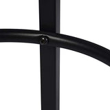 WOLTU 2 X Tabourets de Bar Bistro Tabouret Assise Rond en MDF et métal,Noir BH237sz-2