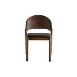 Miliboo Chaises Vintage en Bois foncé Noyer et assises Noires (Lot de 2) Avalon