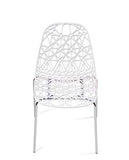 KAYELLES Lot 4 chaises Cuisine Design Moderne - Chaise Salle a Manger IKO (Blanc, 4)