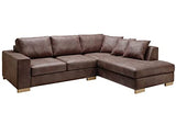 MASSIVMOEBEL24.DE Canapé d'angle (Marron) - Inspiration Vintage - Havanna