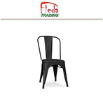 Fleda TRADING Chaises en métal de Style Industriel-Chic Package DE 4 Pieces Tolix Design Couleurs Mixtes