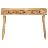 vidaXL Bois de Manguier Massif Table Console Table de Couloir Table d'Entrée Table sous Miroir Salon Salle de Séjour Maison Intérieur 115x35x76 cm