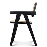 OPJET Chaise, Rotin, Noir, Midi