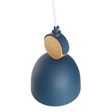 E27 Moderne Metal Suspensions Luminaire Sphérique Plafonnier Lustre Industriel en Métal Plafonnier Lustre Plafonnier Lampe LED (Bleu)