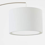 BRILLIANT 13258/05 Lampadaire blanc déporté CLARIE - E27 60w - Ampoule non incluse