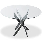 Menzzo Corix Table, Transparent, L120 x P120 x H75 cm