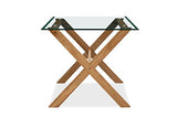 Movian Marque Amazon Table de Salle à Manger rectangulaire en chêne Massif et Verre trempé 150 x 85 x 75 cm