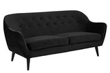 Marque Amazon - Movian Lina - Canapé 2,5 places aux pieds en bois noir, 82 x 184 x 82 cm (longueur x largeur x hauteur), Anthracite