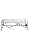 Santiago Pons - Table Basse Verre et Chrome Cristal