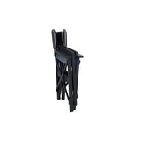 Fauteuil de réalisateur en véritable cuir noir