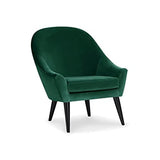 Menzzo Dakota Chaise/Fauteuil, Velours, Vert, 74