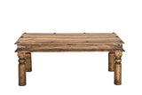 Table basse 110x60cm - Bois massif de palissandre huilé - Style Colonial/Ethnique - ROBIN #27