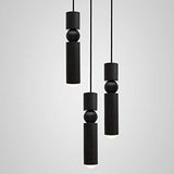 GU10 Creative salle à manger suspension lampe hauteur réglable couloir lampe abat-jour en verre chambre table à manger allée villa chevet véranda escaliers café salon lustre blanc chaud 6 * 35cm,Noir