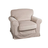 Paris Prix - Fauteuil Design romuald 102cm Beige