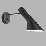 1 Light Applique murale moderne en métal noir et blanc avec abat-jour réglable pour chambre à coucher, café, bar, allée, lampe murale E27 (Blanc)