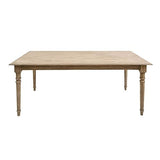 Made In Meubles Table à Manger en Bois de manguier Louis - Table & Table Basse - Table à Manger 90 x 180 x 76 cm