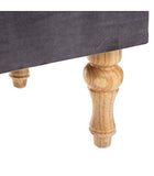 Atmosphera - 2 en 1 Banc et Coffre en Velours Gris H 41 cm Atelier d'hiver