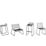 mds La Chaise Lounge HEE par Hay, Le Confort dans Ses Grandes largeurs - Rouge Rouille