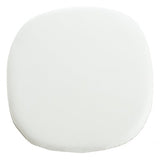 Fusion Living Chaise latérale pivotante Blanc Brillant et Blanc PU