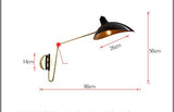 LieXing Loft Moderne Bras Rotatif Bouche De Canard Applique Murale Cuisine Cuisine Chambre Creative Iron E14 Applique Éclairage