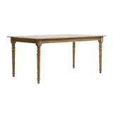 Made In Meubles Table à Manger en Bois de manguier Louis - Table & Table Basse - Table à Manger 90 x 180 x 76 cm