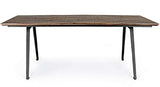 PEGANE Table à Manger/Table Repas en Bois recyclé Coloris Marron - L.200 x P.90 x H.76 cm