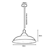 Plafonnier moderne vintage industriel rétro en métal avec abat-jour réglable suspension luminaire industrielle (vert)