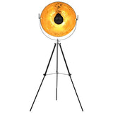 Festnight Lampadaire sur Pied pour Salon, Chambre ou Bureau E27 Noir et doré 51 cm